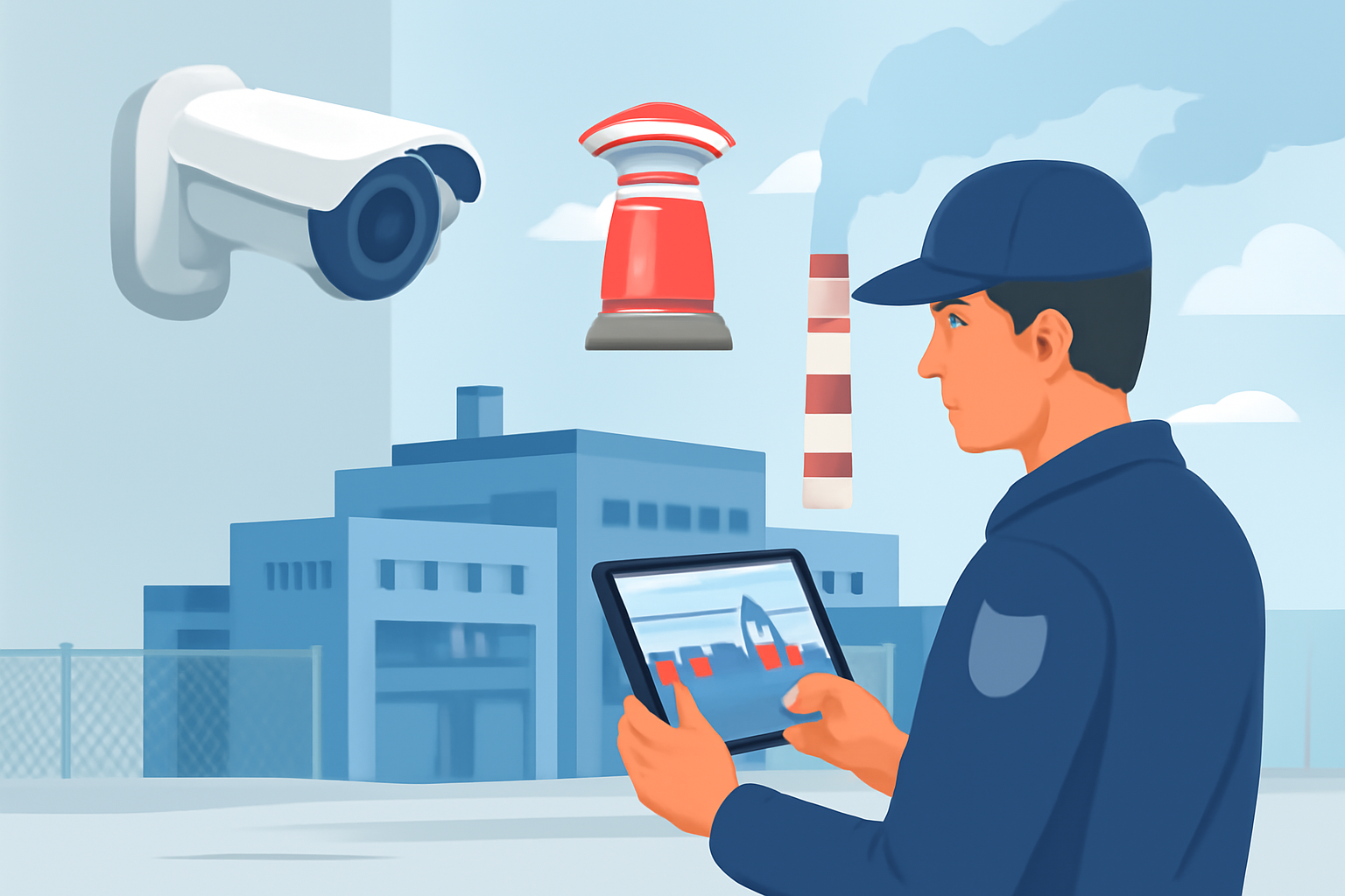 Интеграция видеонаблюдения и охранной сигнализации на промышленных объектах: повышение безопасности и эффективность реагирования