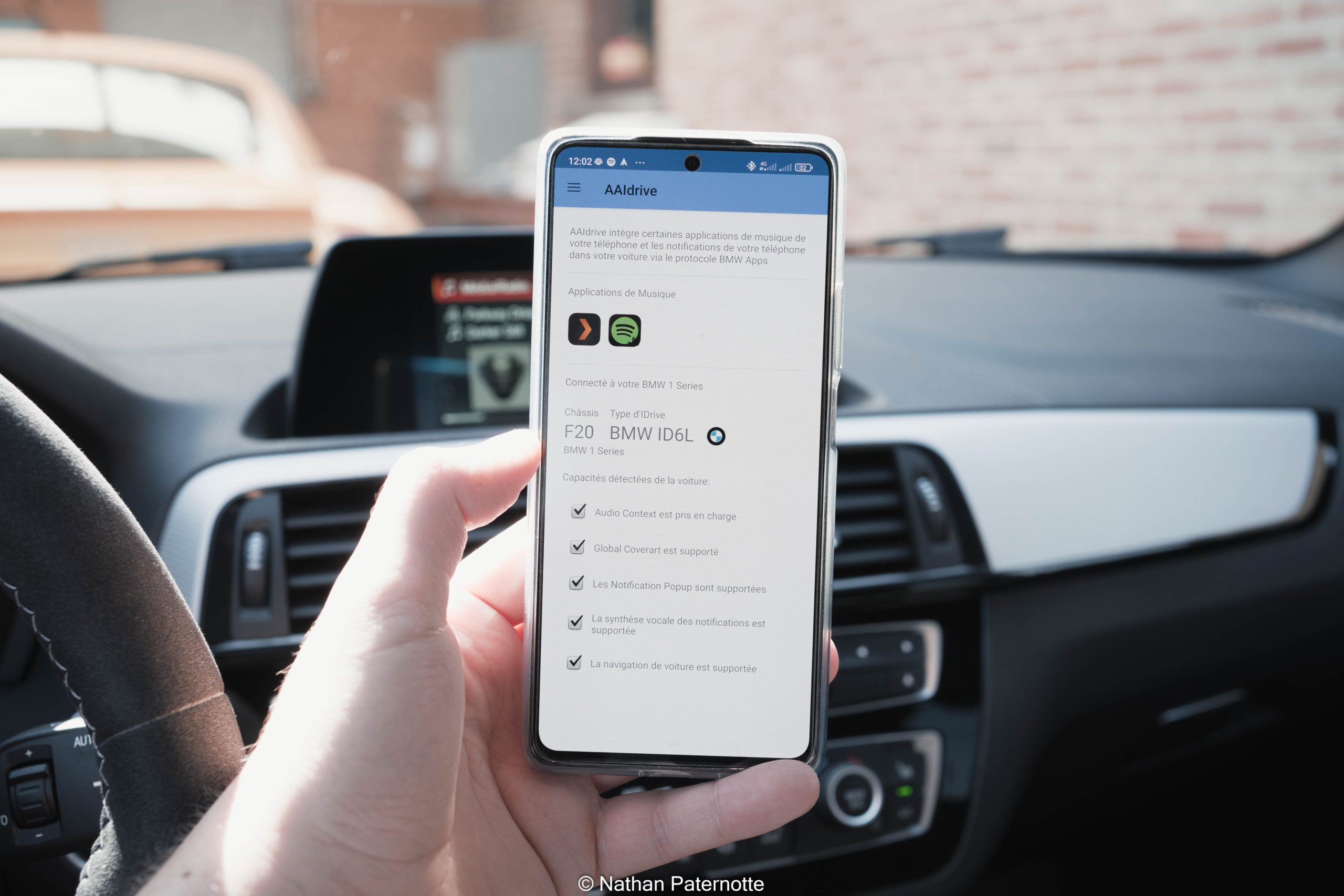 Интеграция системы BMW iDrive с Android (Spotify, календарь и др.)